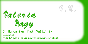 valeria magy business card